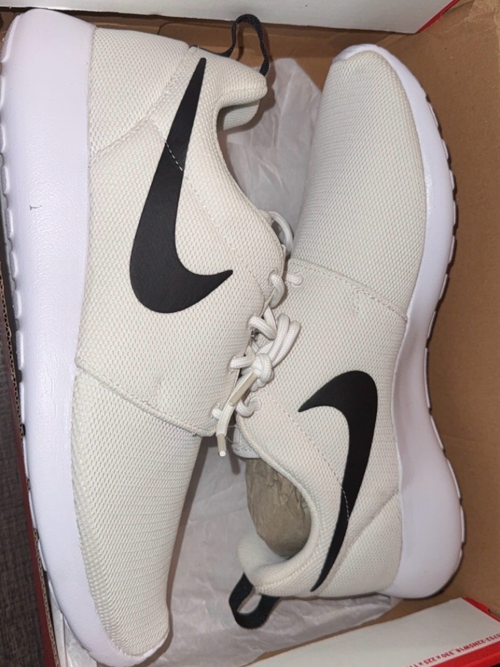 Nike Red Box Label with White Text